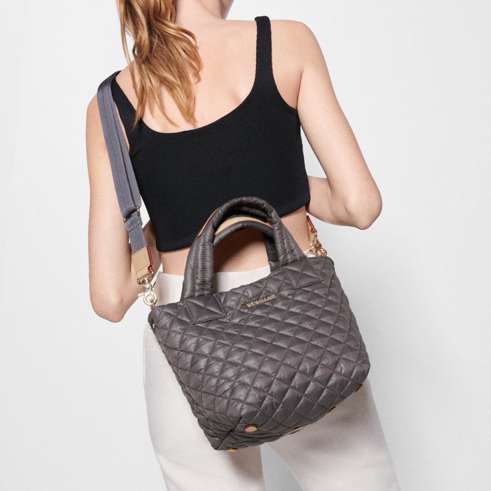MZ WALLACE Magnet Mini Metro Tote Deluxe in Magnet